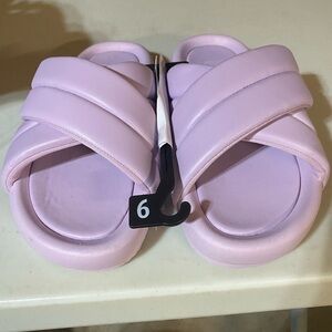 Lilac purple sandals